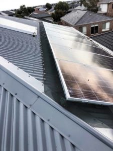 Solar panel mesh installation