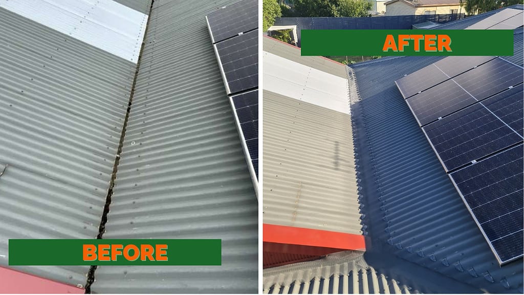 Tuffmesh Aluminium installation corrugated roof